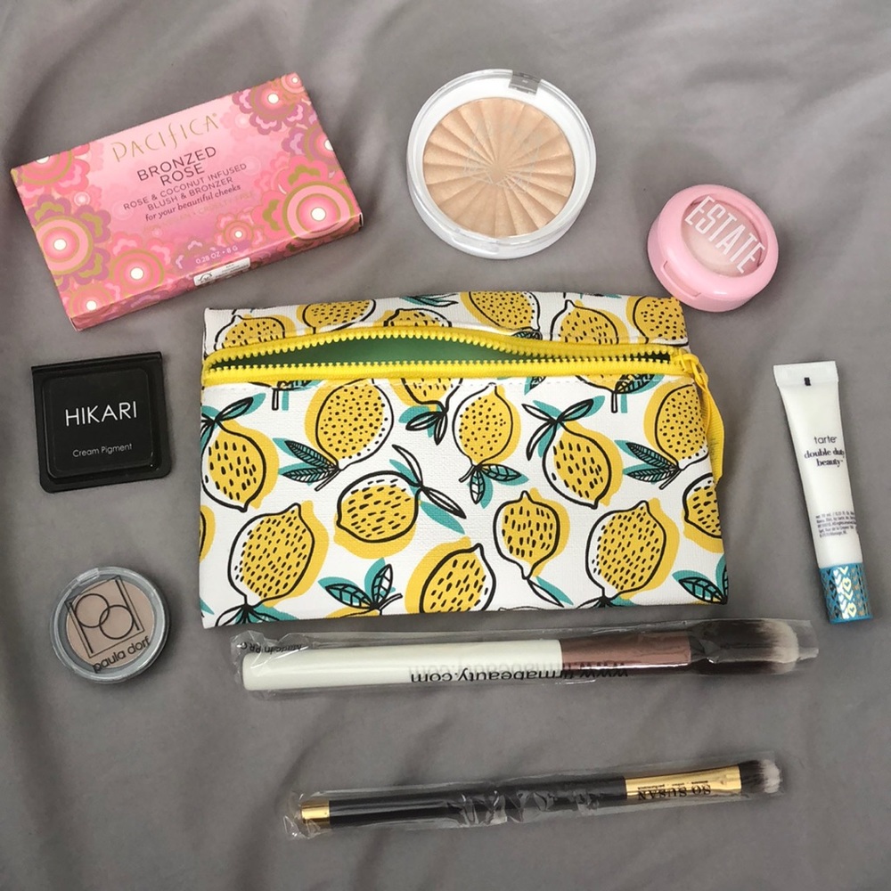 Ipsy bag and 8 products